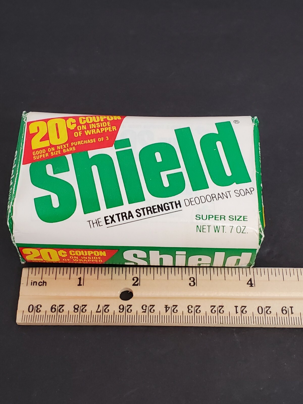 Vintage Shield Extra Strength Deodorant 7oz Bar New Old Stock See Pics sealed