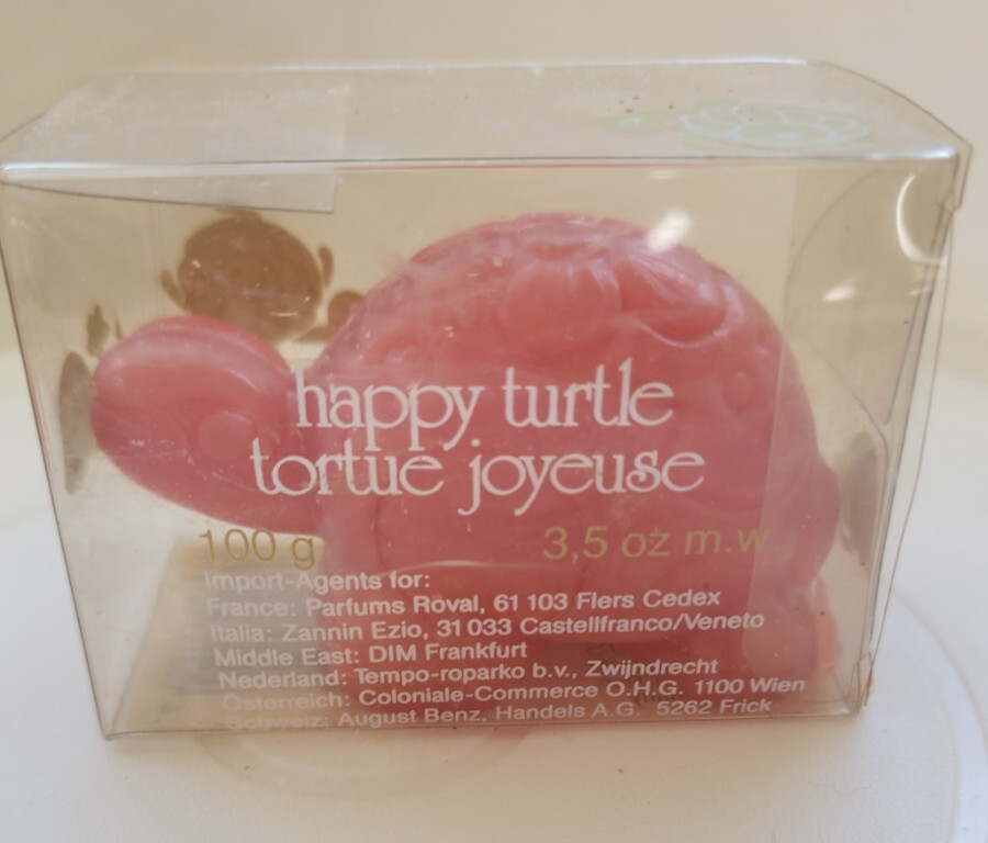 Vintage 1980’s Unique Happy Turtle Soap Schildkrote (German for tortoise)