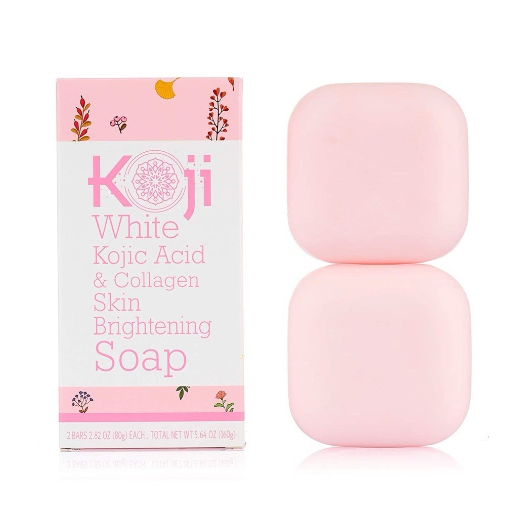 Koji White Kojic Acid Collagen Brightening Soap 2 Bars