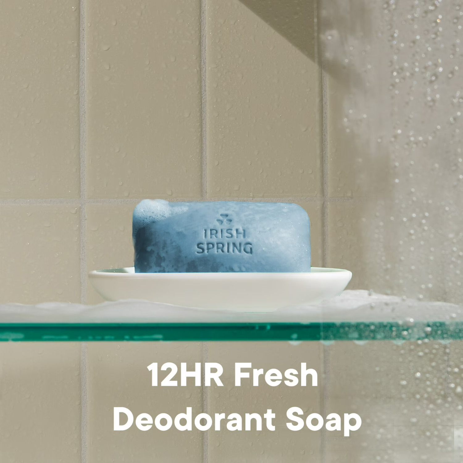 Irish Spring Moisture Blast Deodorant Bar Soap for Men, 3.7 oz Bar ( 12 Pack )
