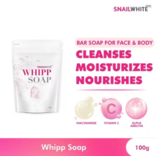 Snail White Whipp Soap Bar Foam with Delicate Softening Namu Life 100g.