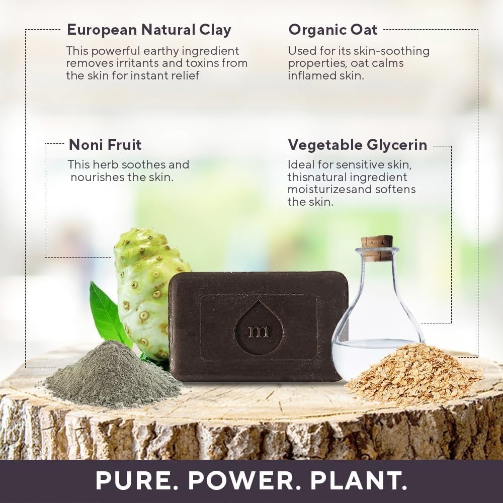 Marie Originals Natural Eczema & Psoriasis Oatmeal Soap for Face & Skin (2 Pack)