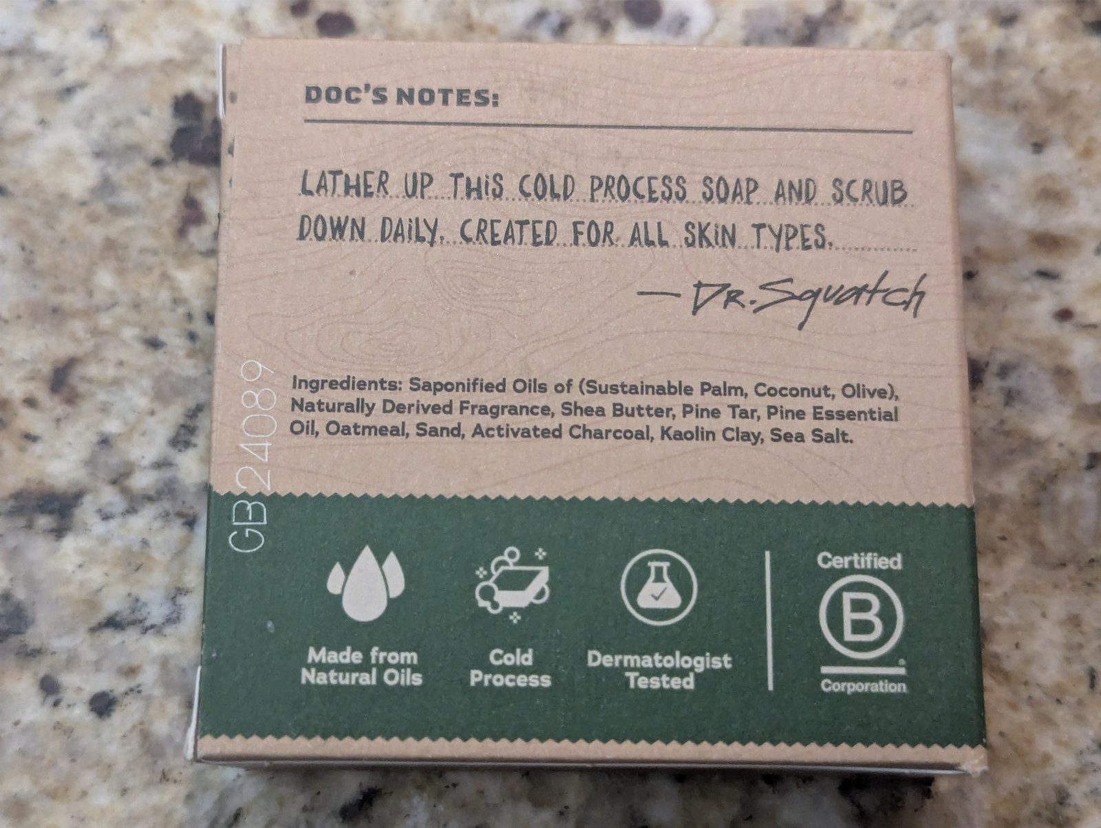 Dr Squatch Men’s Natural Soap Pine Tar 5 oz bar