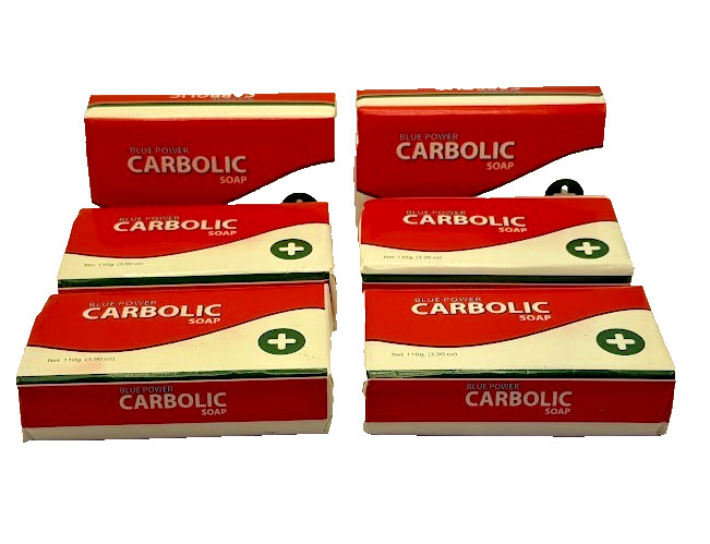 Blue Power CARBOLIC Soap 110g.( 3.90 oz) Pack of 6