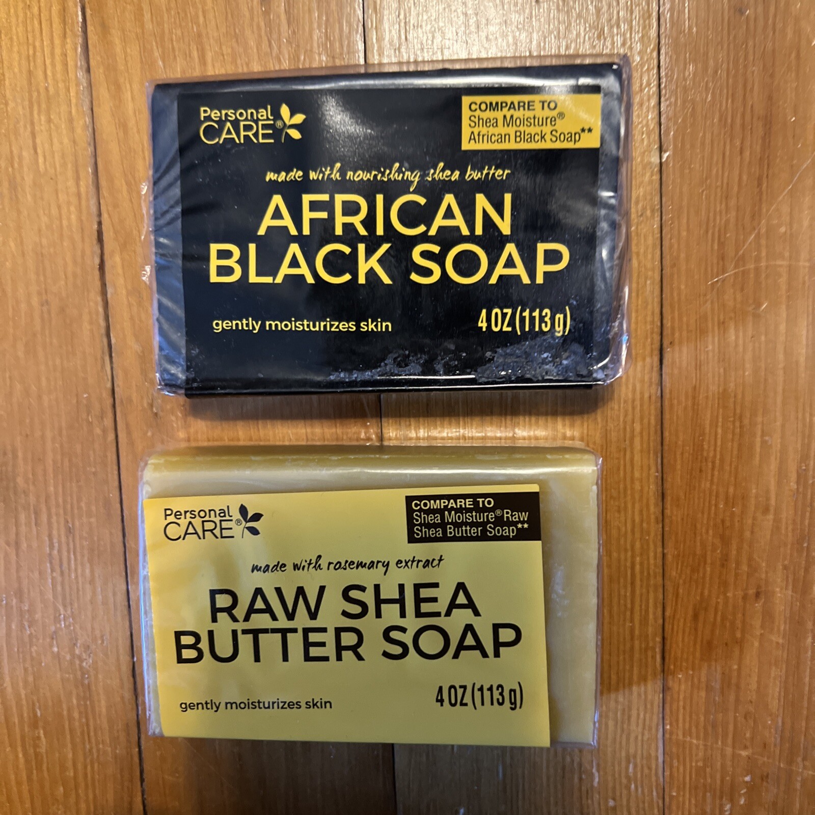 Personal Care African Black Soap and Shea Butter Soap 4oz BARS QUANTITY OF 2