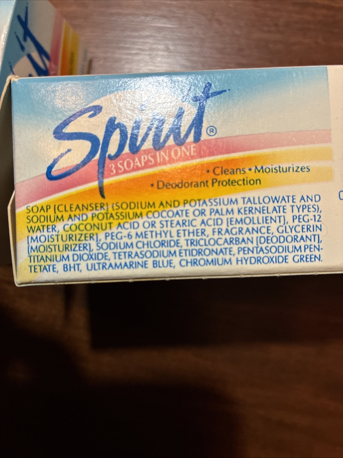 Lot Of 3 Vintage SPIRIT Bar Soap Blue Bath Size 4.5 Oz