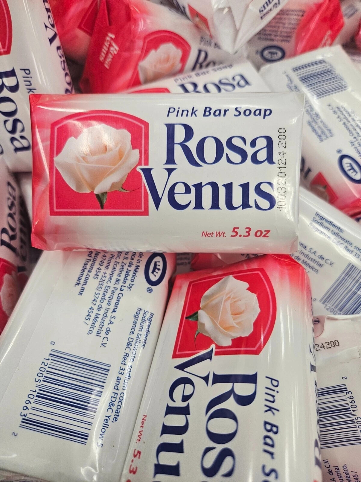 Jabon Rosa Venus Rosado Classic 150g / 5.3 oz Soap Bar 6,8,10,12,15,20 or40 Pack