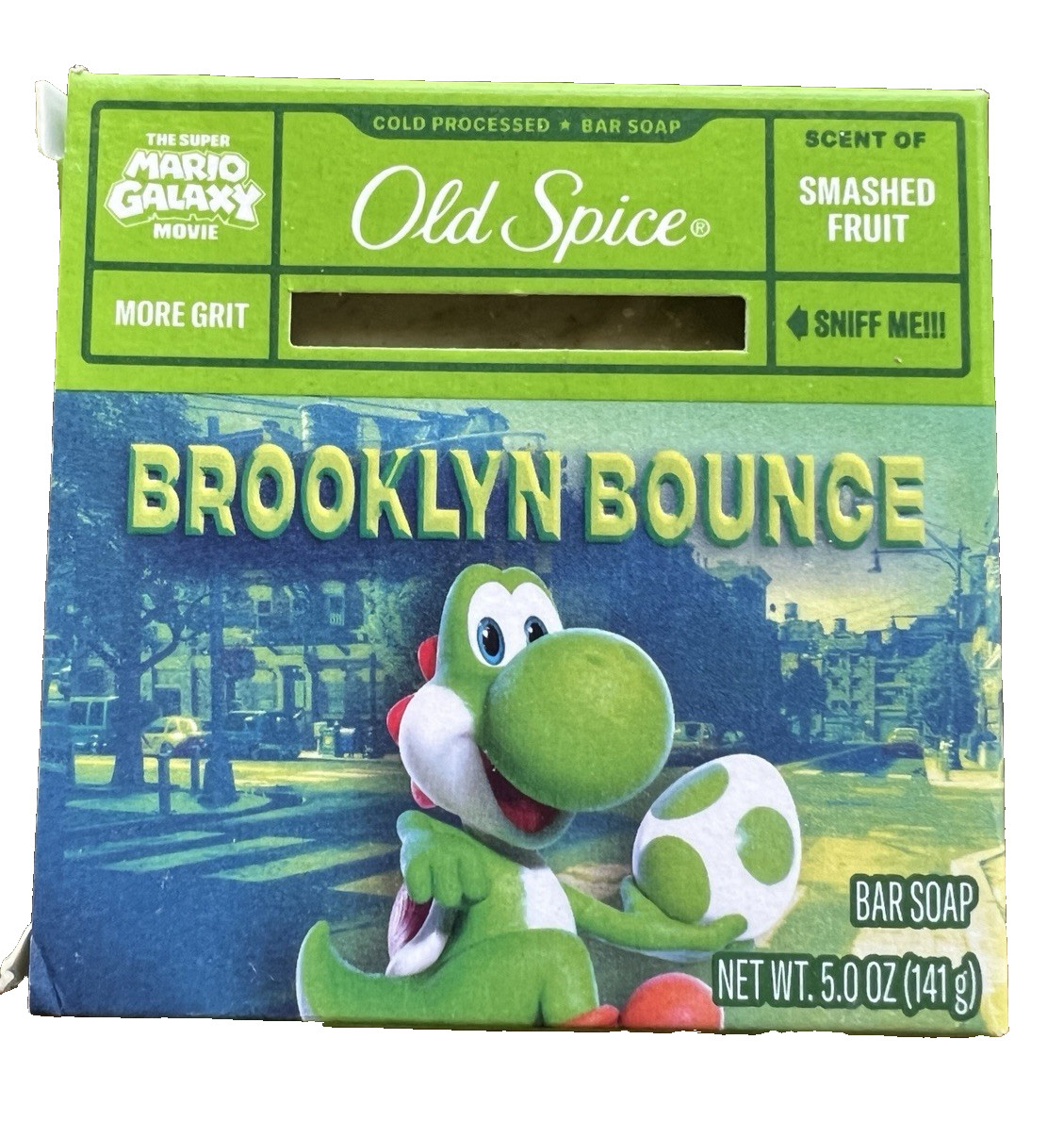 4 Piece Set Old Spice Super Mario Galaxy 5oz Soap Bars Mario Luigi Peach Yoshi