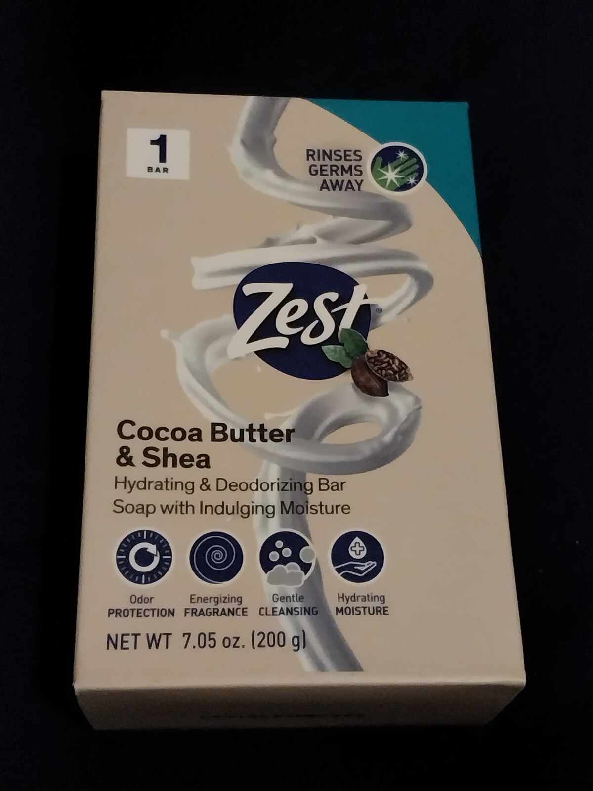 NEW! ZEST (7.05 Oz.) Bar ●COCOA BUTTER & SHEA● Hydrating & Deodorizing Soap🫧.