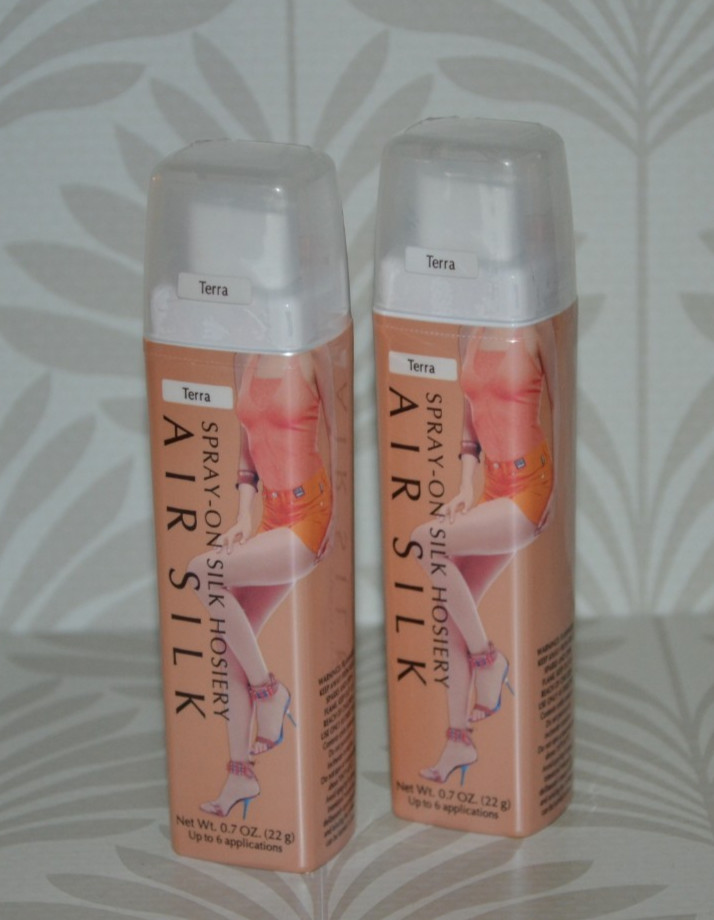 2- Air Silk Spray-On Silk Hosiery Terra 0.7 oz Travel Size New Rare