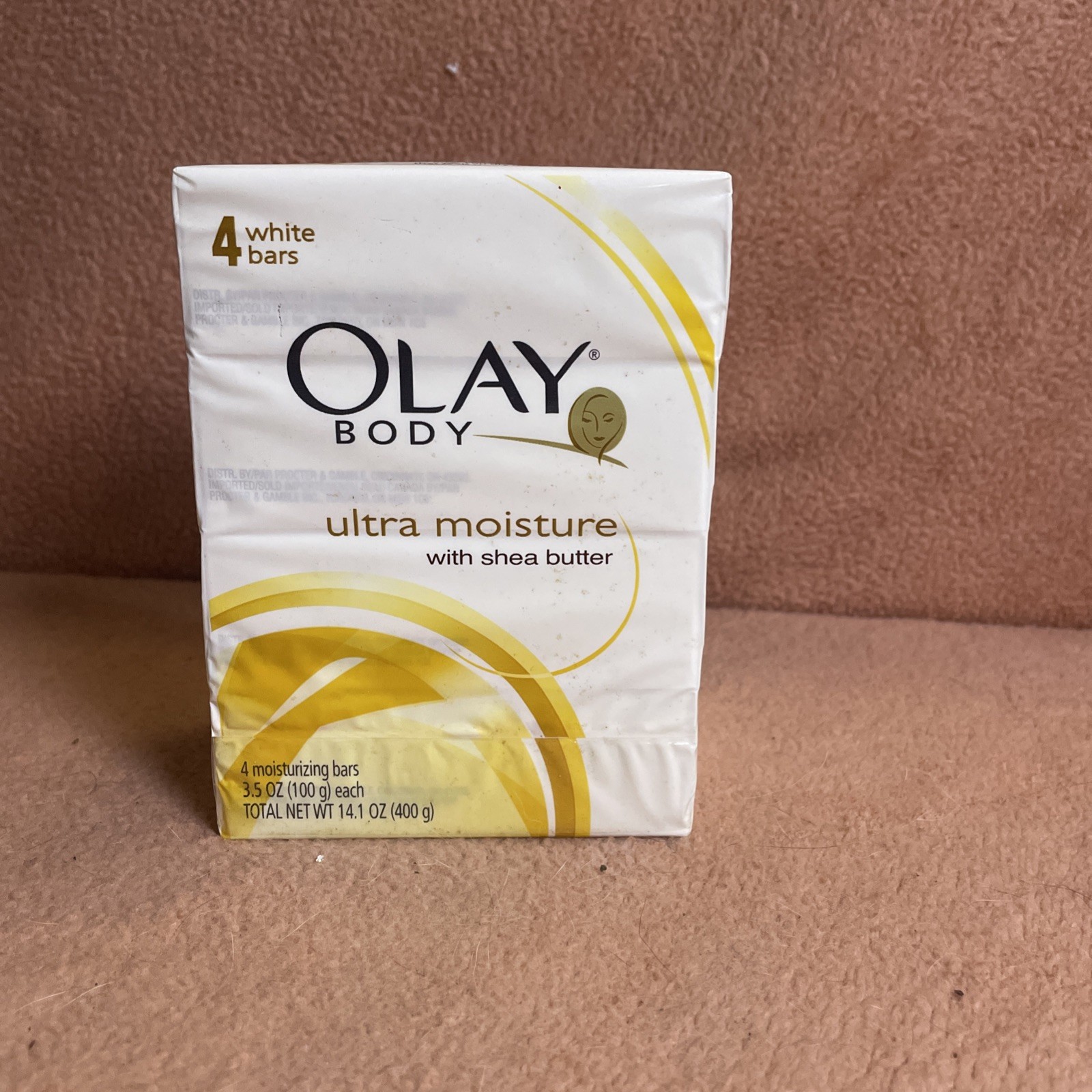 Olay Body Ultra Moisture With Shea Butter 4 Beauty Bars 3.5 Oz Each