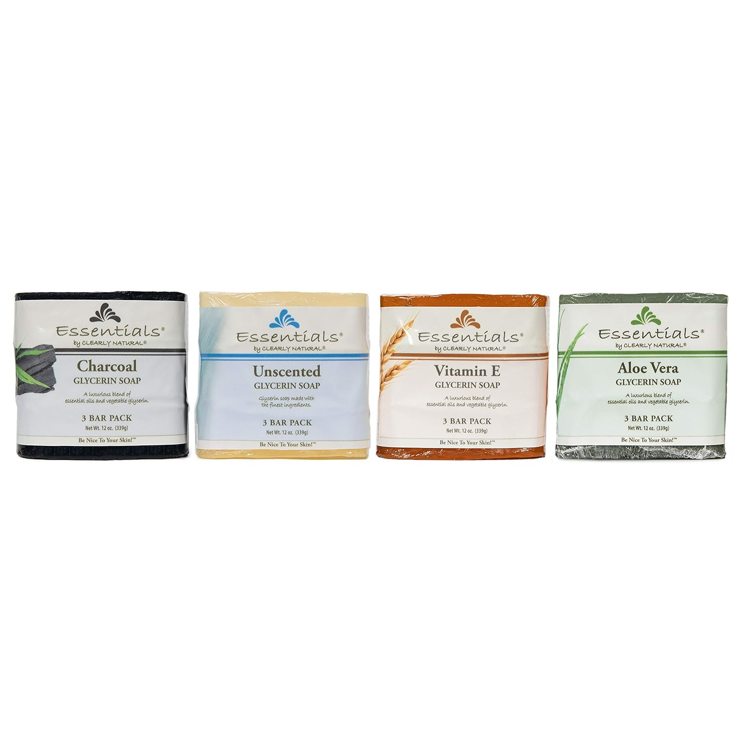 Glycerin Bar Soap Aloe Vera Moisturizing Non Drying Skin Care 12 oz 3 Pack