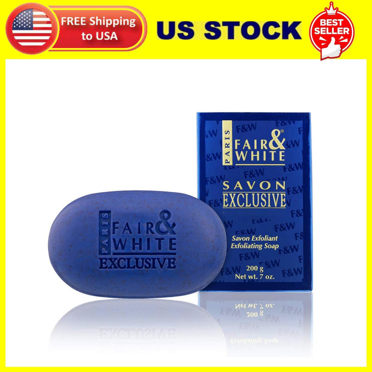 Exclusive Exfoliating Soap, 200g / 7oz – Moisturizing Bar Soap For Face and Body