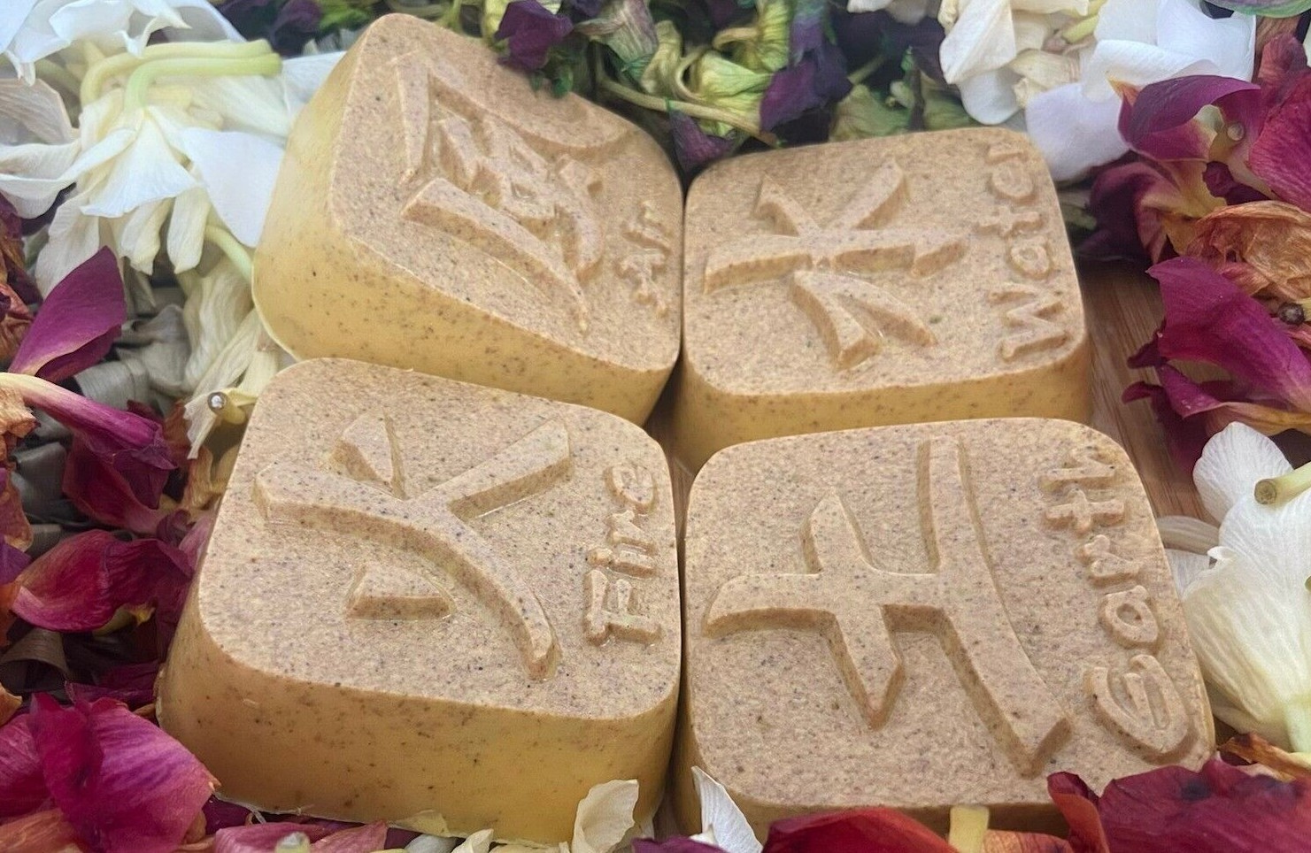 Earth Elements Safflower Calendula Double Butter Handmade Soap Bars