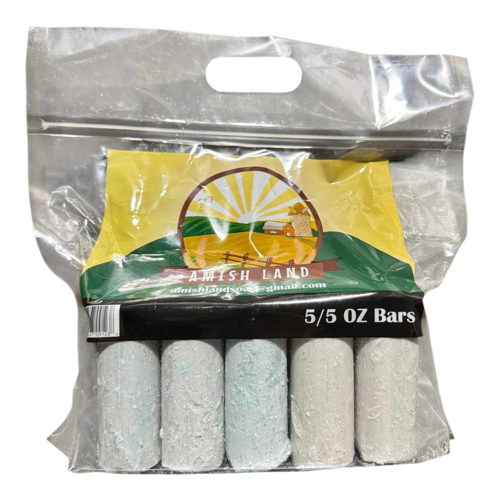 Amish Land Bar Soap 4 Bags x 5 oz Bars – 20 Pack Natural Hand-Crafted USA Made