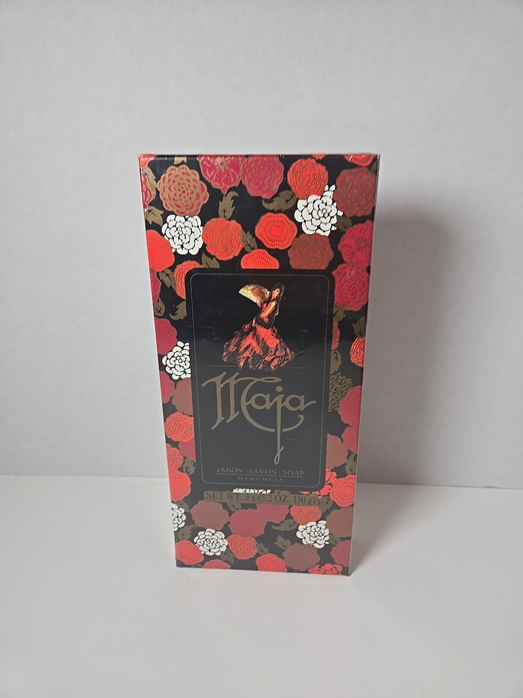 NEW SEALED BOX Collectible Jabon Savon soap Maja 3 bars 5.2oz Myrurgia NIB