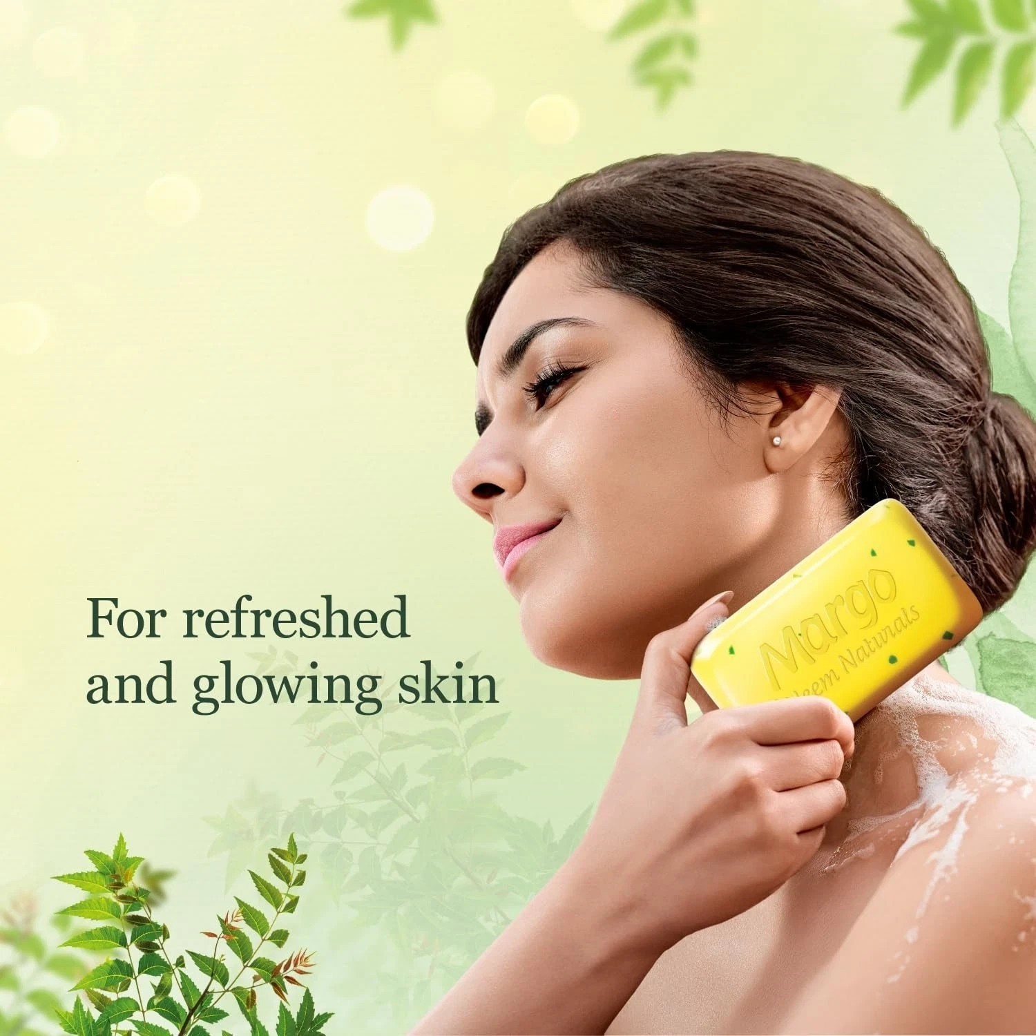 Margo Neem Naturals Soap with Goodness of 1000 Neem Leaves 100gm X Pack of 5