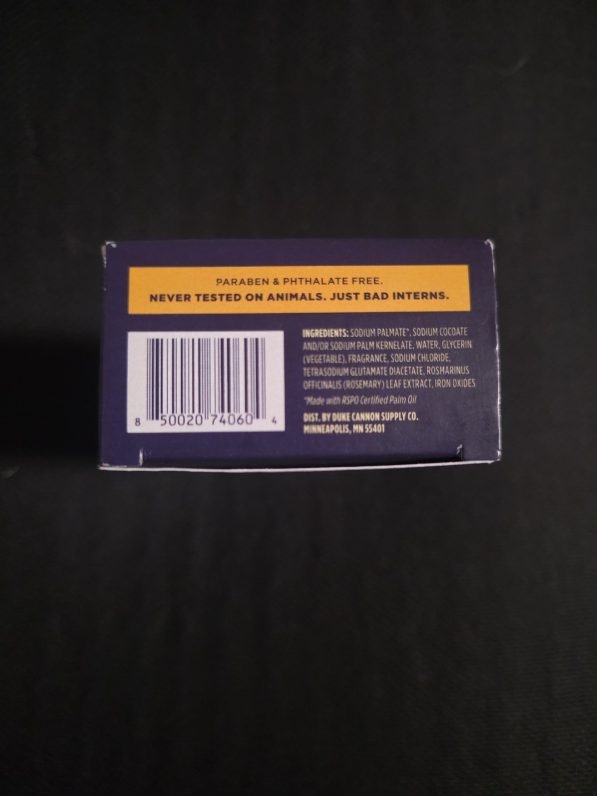 Duke Cannon Supply Co Gun Smoke Big Ass Brick of Soap 10 oz Bar Soap New