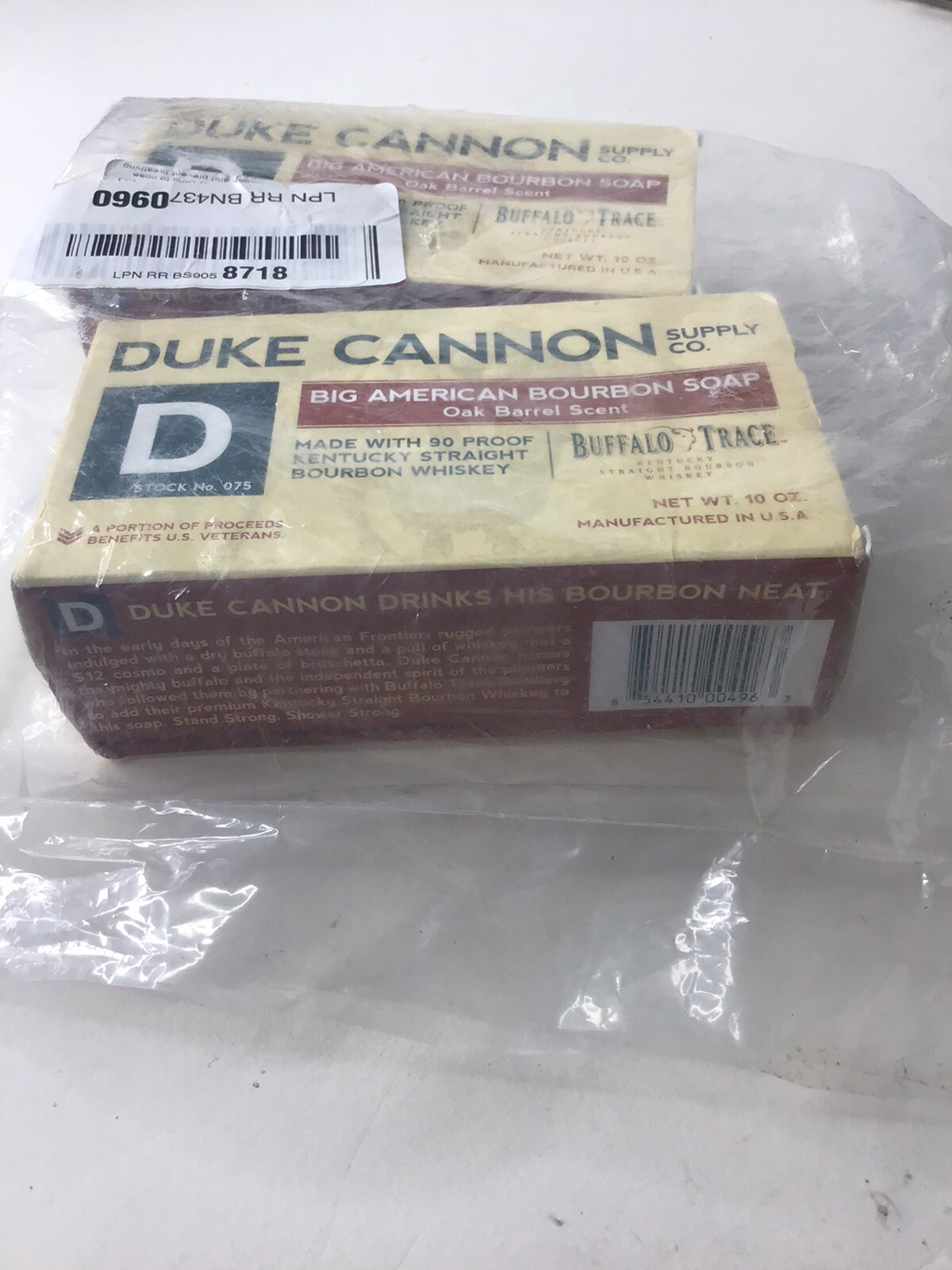 Duke Cannon Supply Co. Duke Cannon Big American Bourbon Soap Bar. 2 Pack