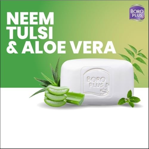 HERBAL Antiseptic Bathing Soap Aloe Neem Tulsi 125g x6 Total 750g