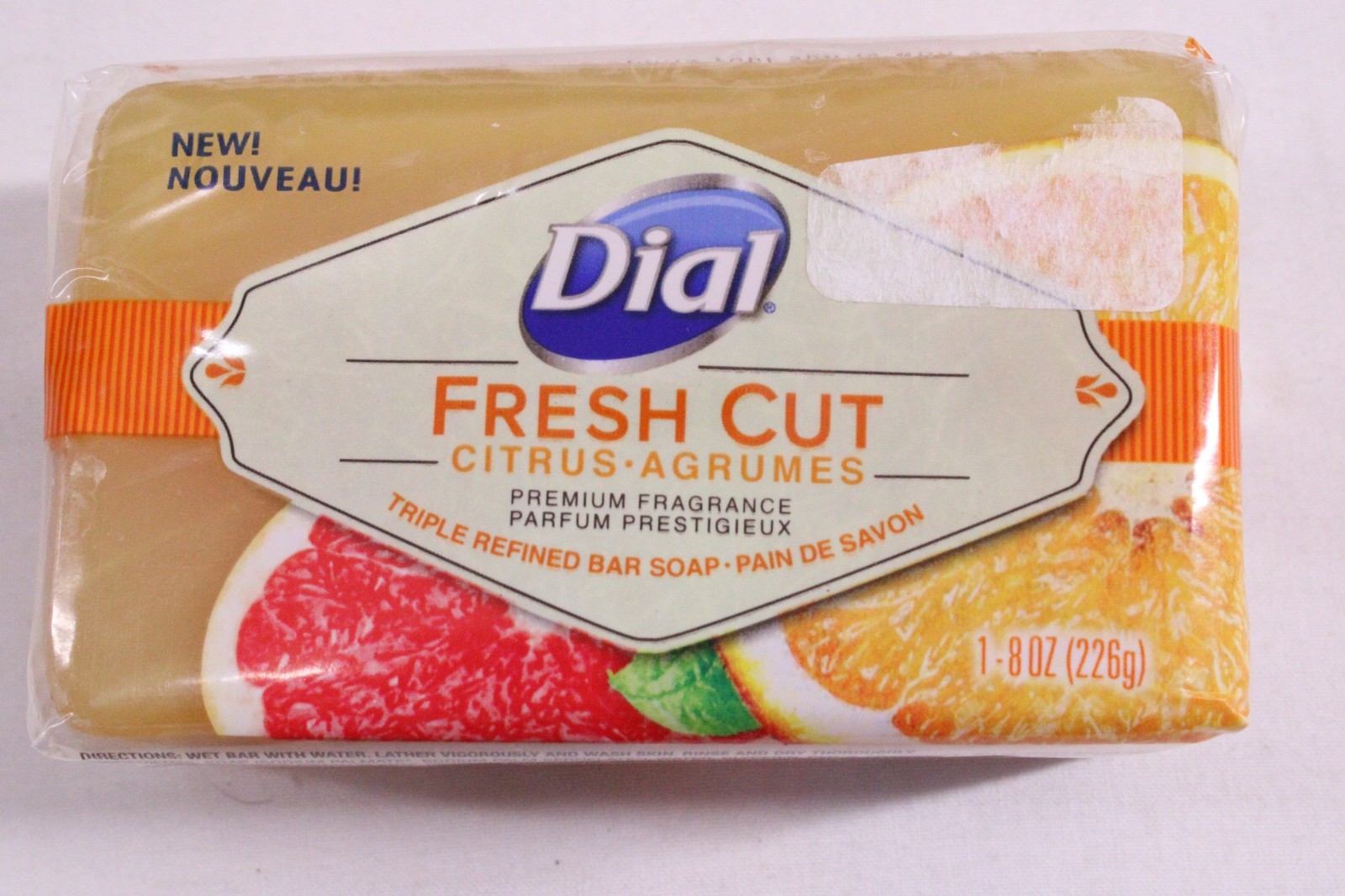 Lot Of 6 Dial Fresh Cut Citrus Triple Refined Bar Soap 8 oz. Discontinued
