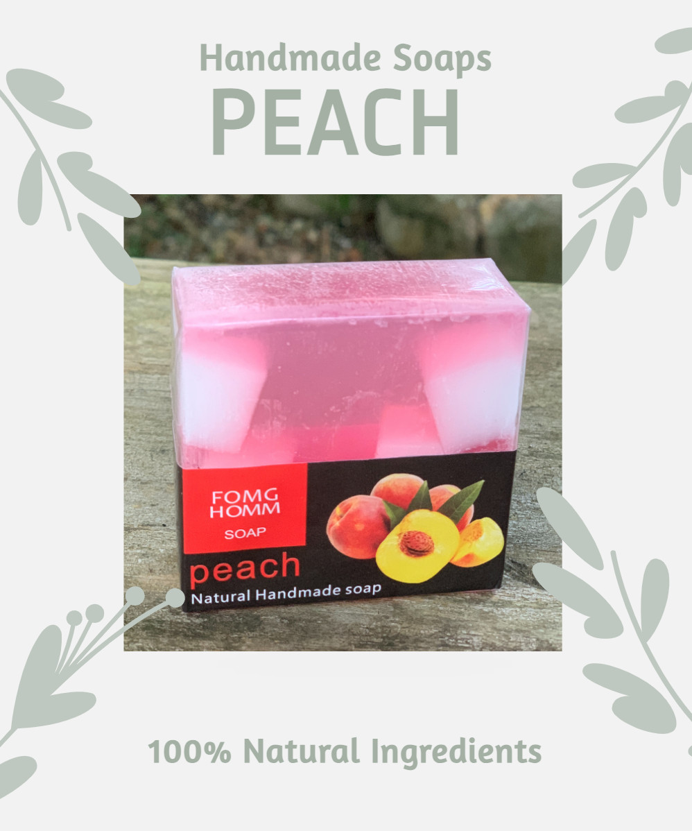 Handmade Peach Glycerin Soap