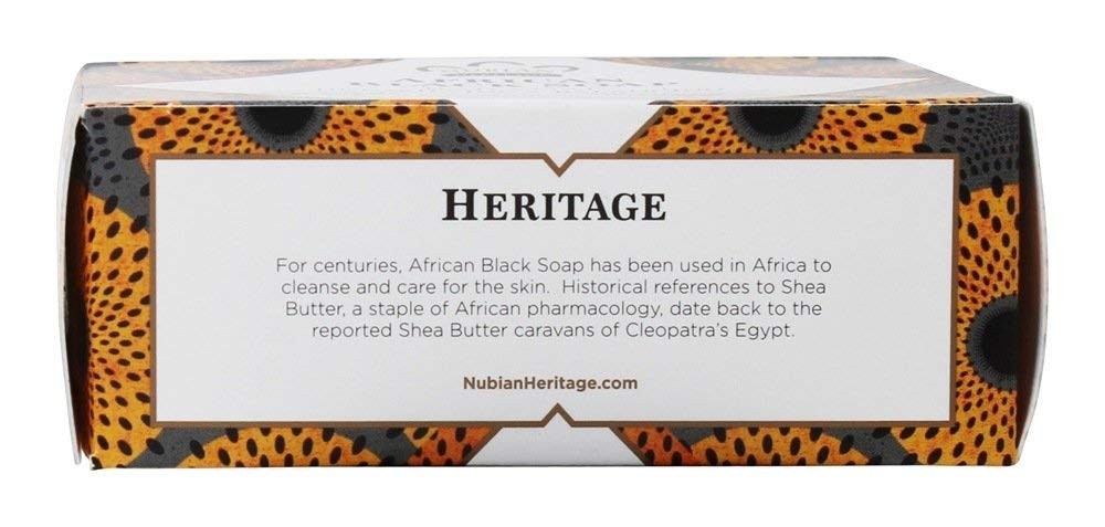 Nubian Heritage Soap Bar African Black, 5 oz 5 Ounce (Pack of 1)