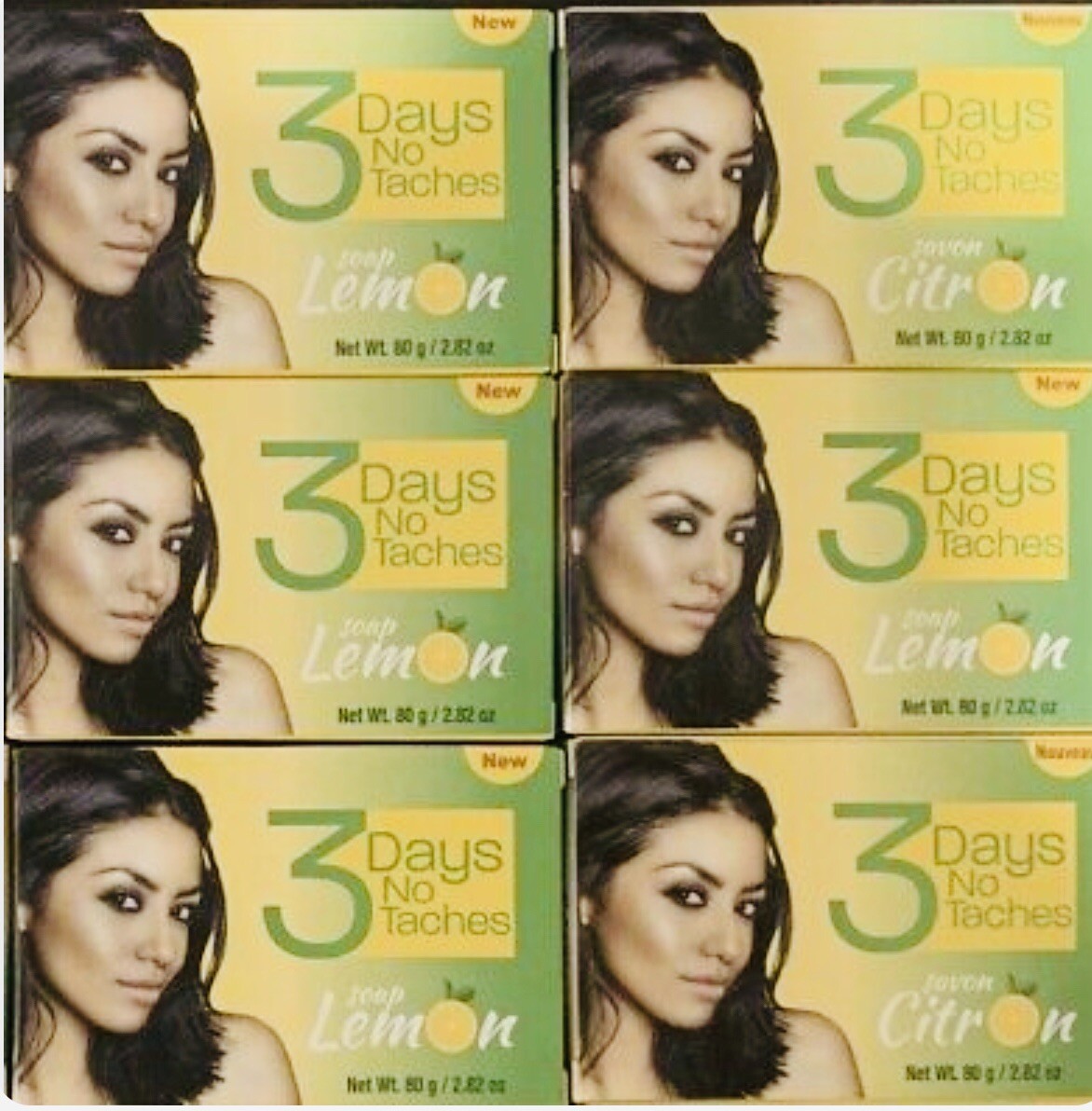 3Days No Taches Soap Lemon 80g/2.82oz {PACK OF 6}