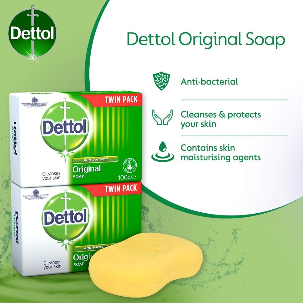 100g Bar Soap Twin Pack – Gentle, Moisturizing, and Bacteria-Fighting
