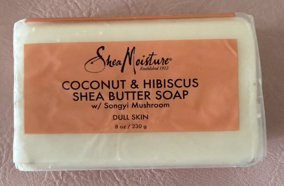 Shea Moisture Coconut & Hibiscus Shea Butter Soap Dull Skin 8 oz NEW