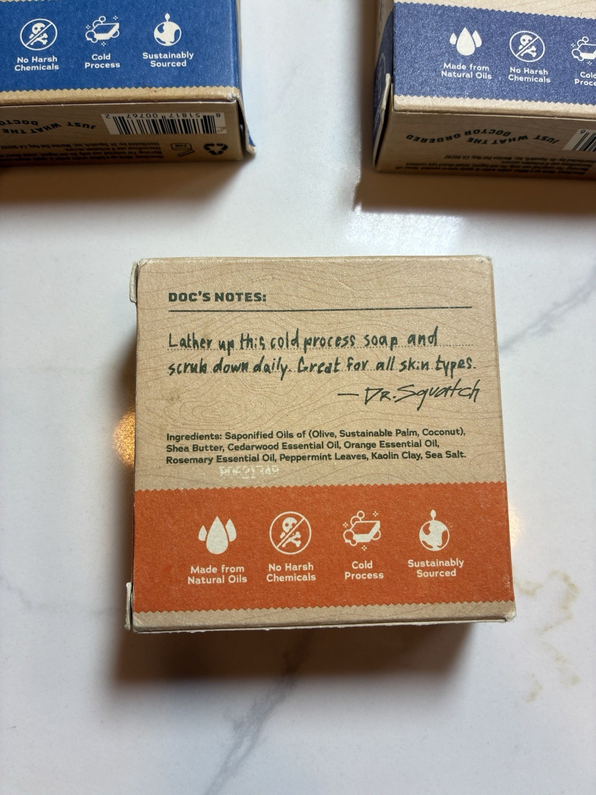 Dr. Squatch Natural 3 Bar Soap Variety Pack 5.0oz Fresh Falls Cedar Citrus Deep