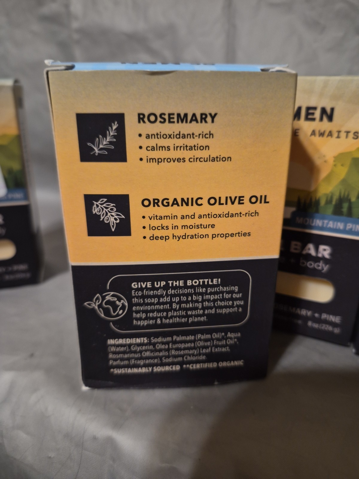 OC Mens Adventure Awaits 3-In-1 Hair Face Body 5 Bars Mountain Pine 8 Oz NIB BD