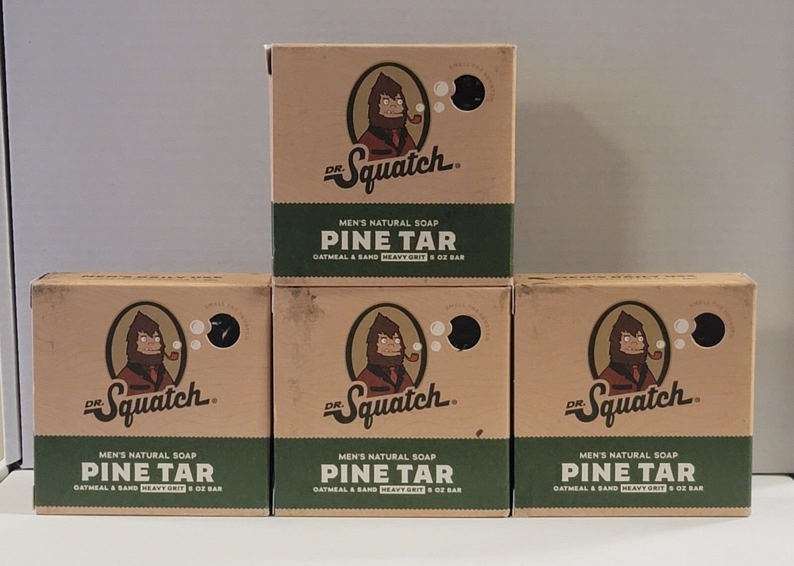 Dr. Squatch Pine Tar Soap for Men 5 oz. Lot Of 4