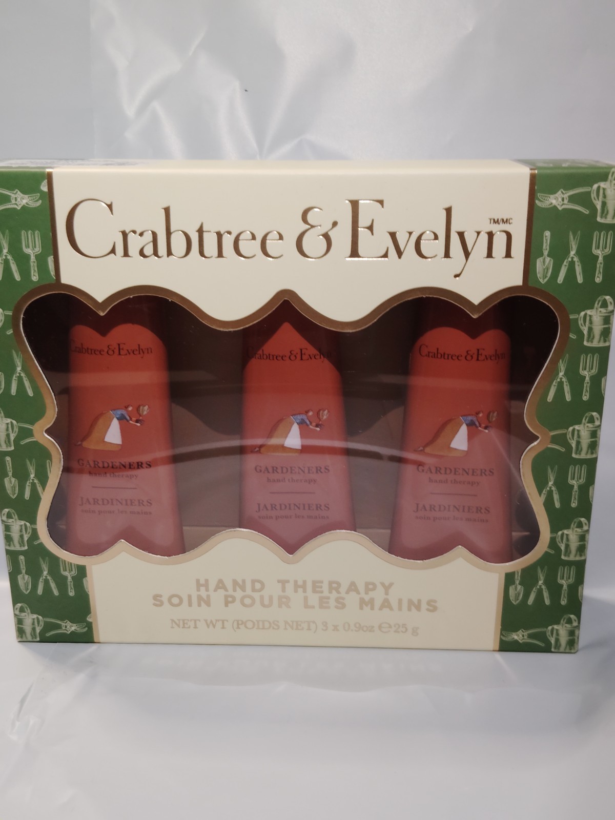 Crabtree & Evelyn Gardeners Hand Therapy 3 x 25g/0.9oz NIB