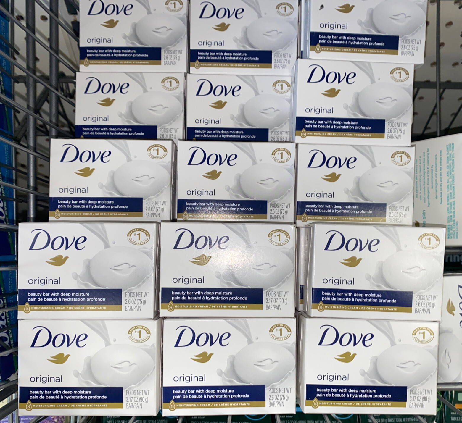 Lot of 13 Dove White Beauty Bar Bar Soap 4oz/113g Each