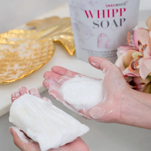 Snail White Whipp Soap Bar Foam with Delicate Softening Namu Life 100g.