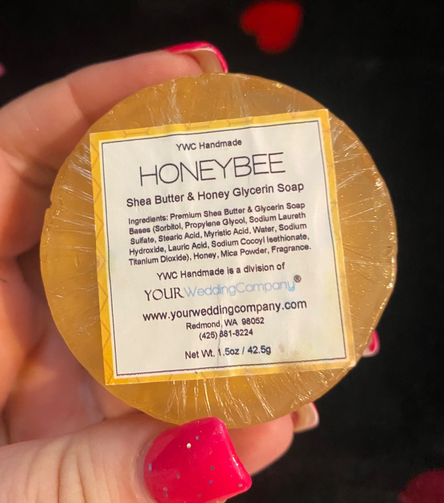 YWC Homemade Queen Bee Honeycomb Honey Bee Soap Set of 3 Rare VTG GrannyCore