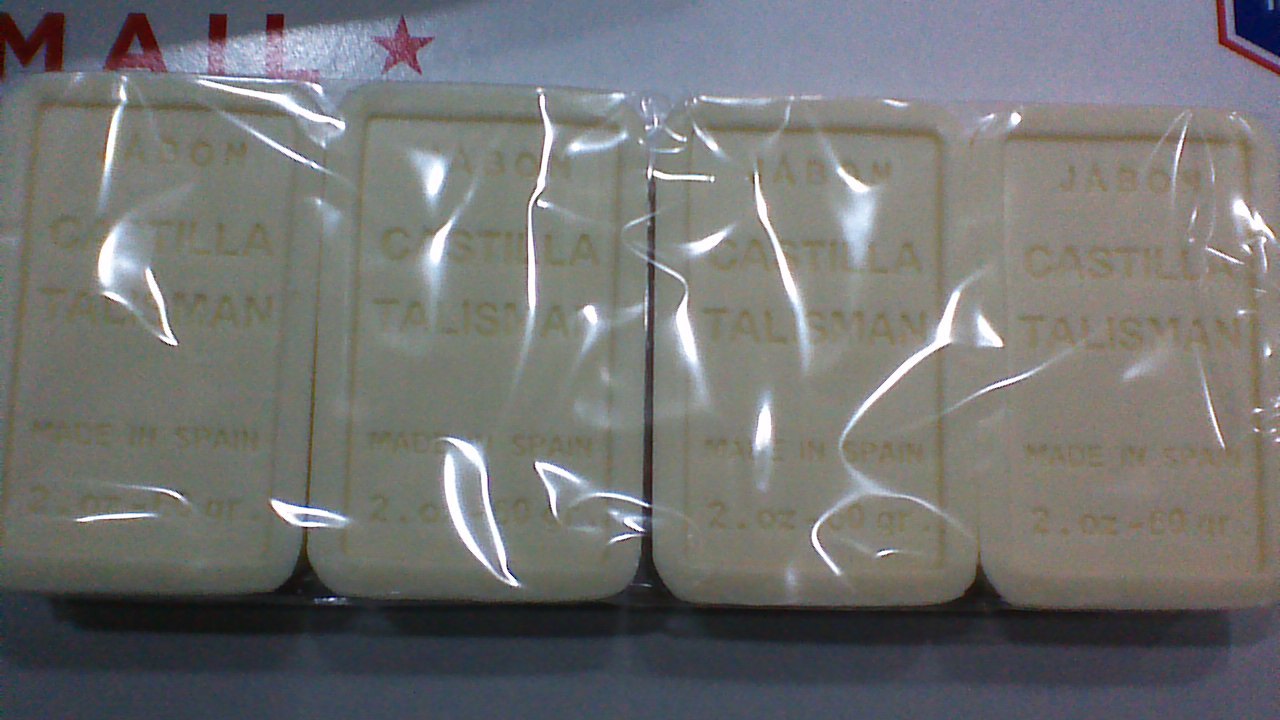 4 Castile Soap Bars Talisman Made in Spain Jabon Castilla -2 oz Each Sealed PACK