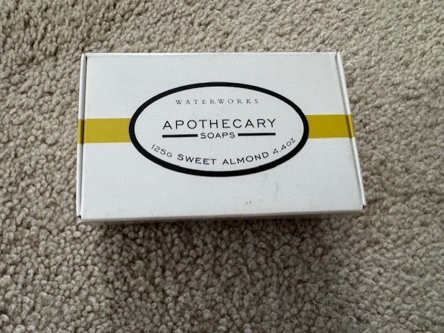 RARE Waterworks Apothecary Bar Soap Sweet Almond 125g / 4.4oz
