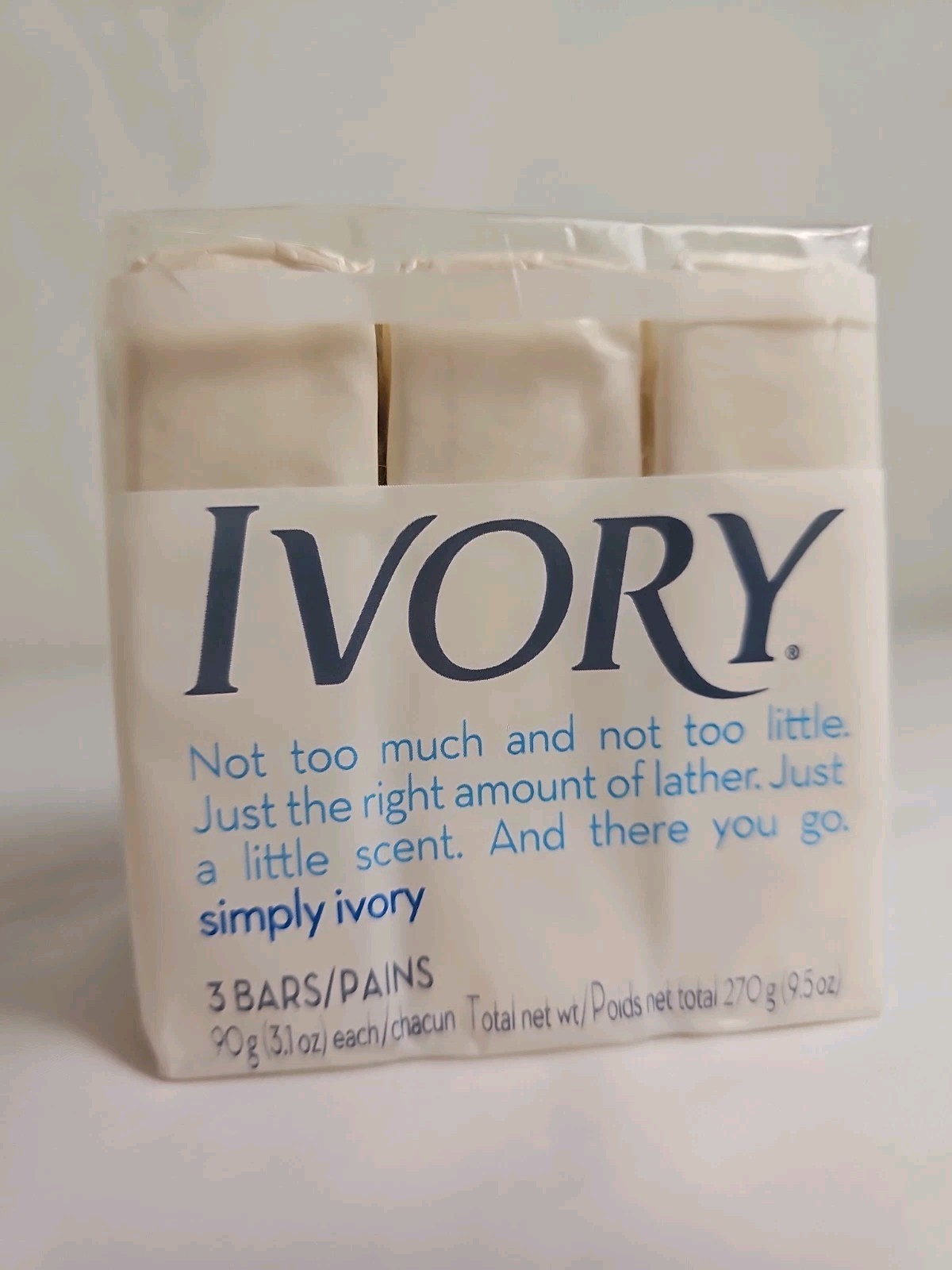Vintage Ivory Simply Ivory Soap 3 Bar Pack 9.5 oz Sealed Unopened