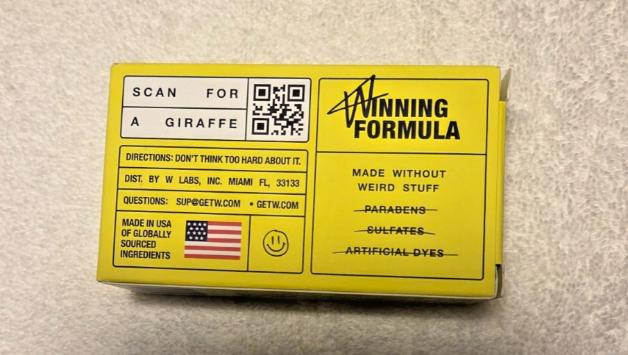 W by Jake Paul Hydrating Moisturizing Soap Bar Original, 5 oz
