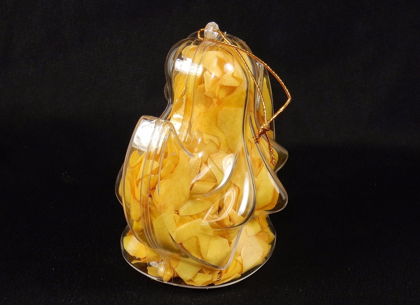 Angel Shaped Bath Soap Ornament w/Golden Wings Confetti, Light Floral Scent
