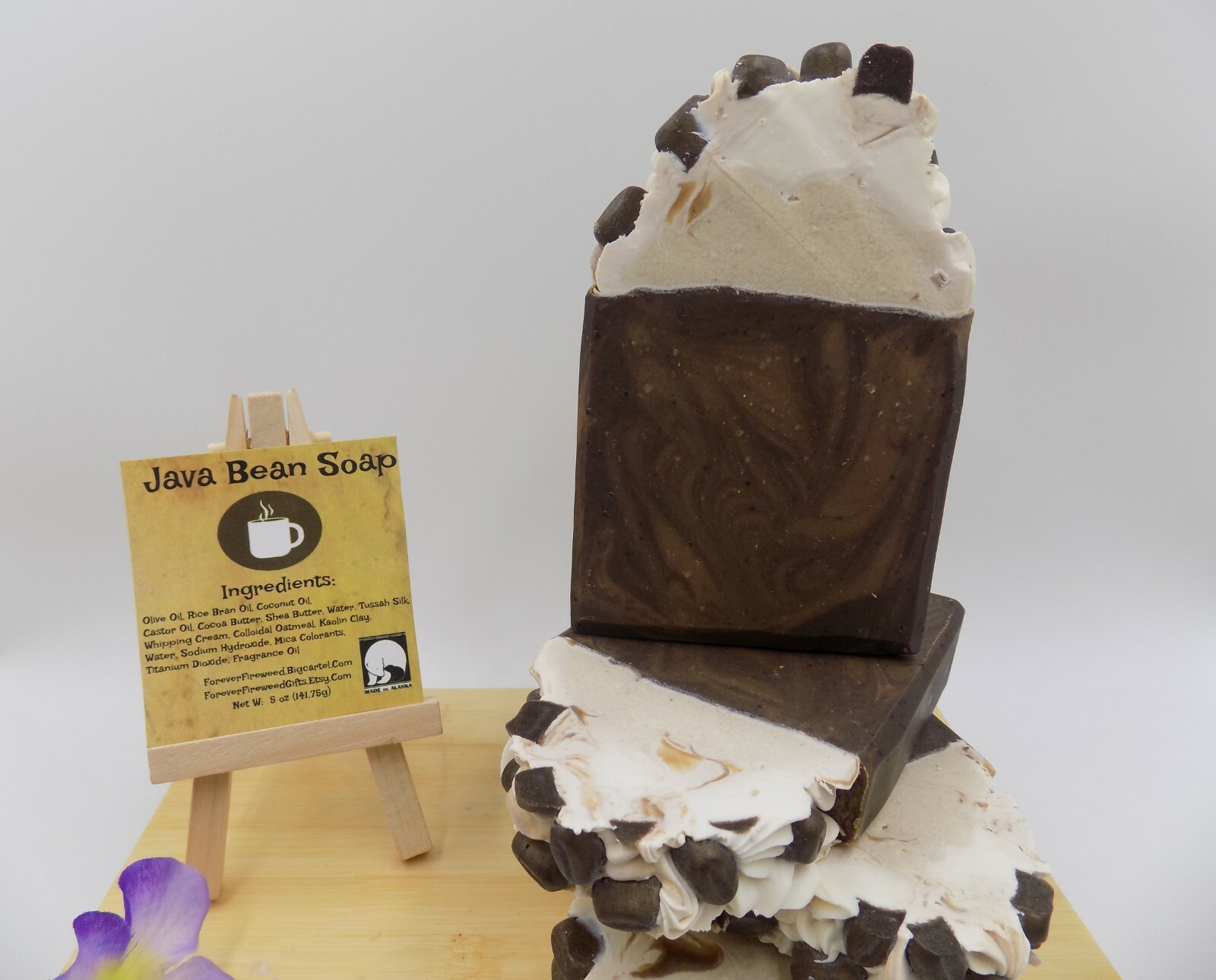 Coffee Handmade Bar Soap / Java Bean / Latte Coffee Soap