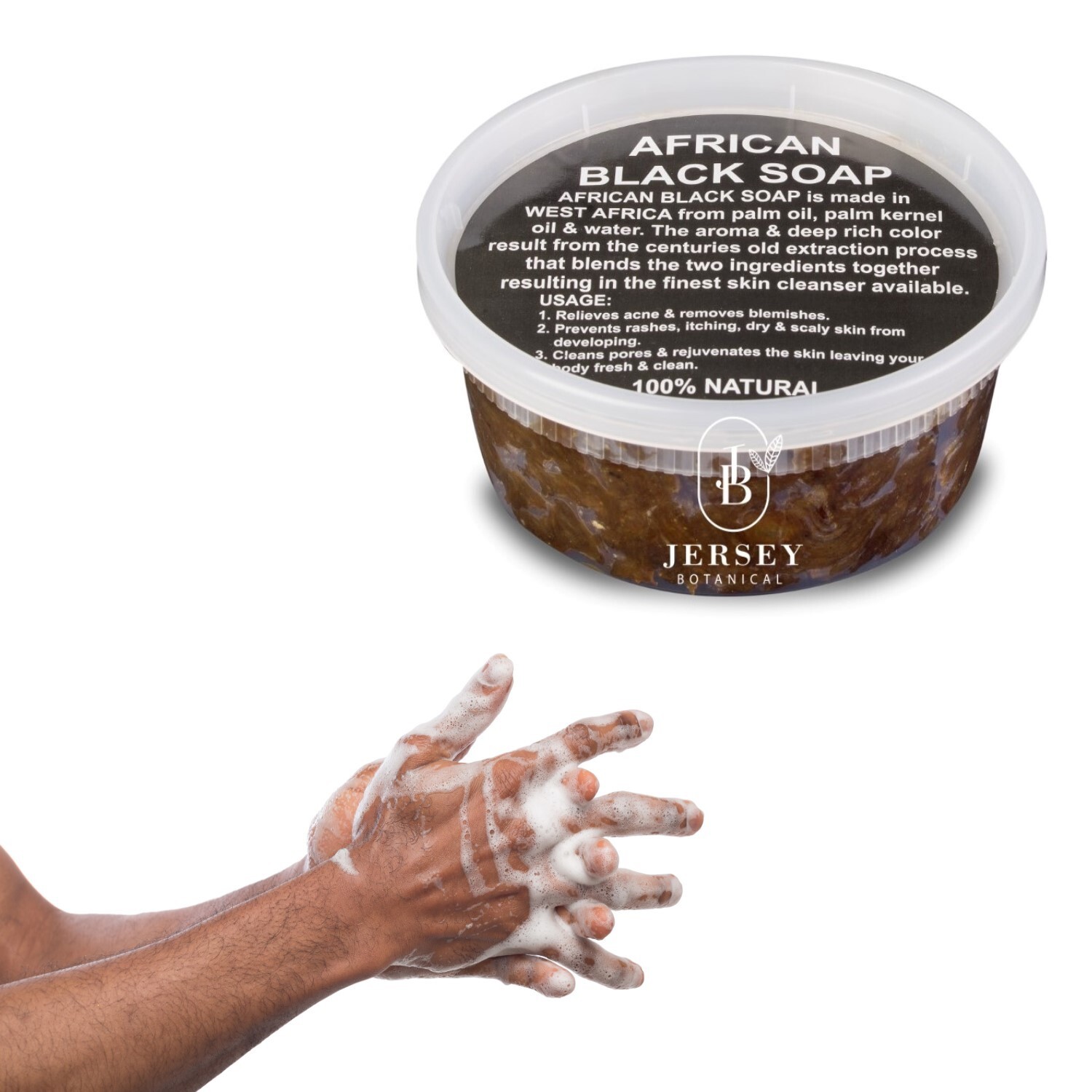 Liquid African Black Soap Half Gallon 100% Pure Natural Raw Organic Face Body
