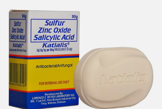 (2-pk) KATIALIS SOAP Sulfur Zinc Oxide Salicylic Acid anti Fungal anti Bacterial