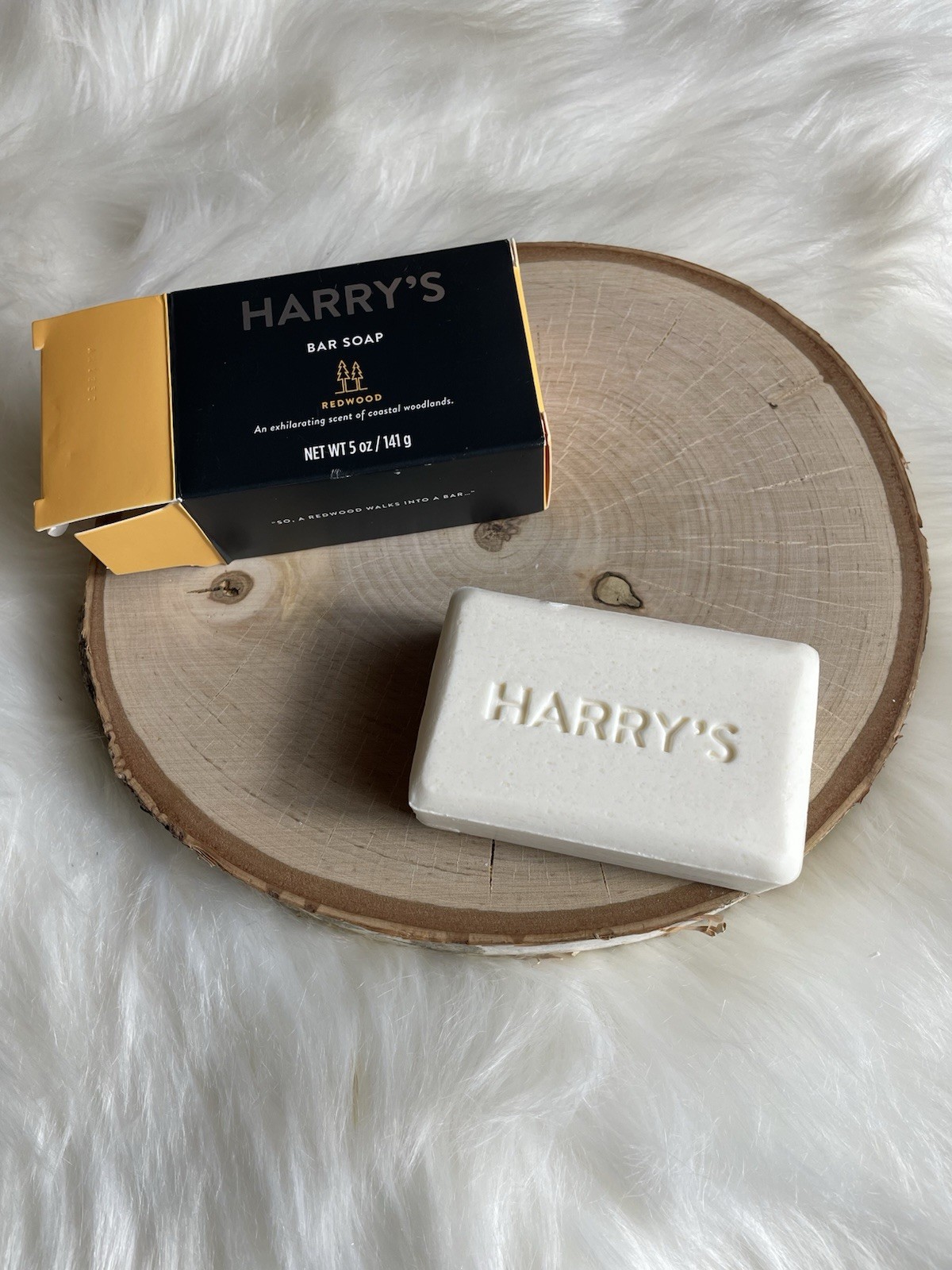 Harry’s Redwood Men’s Body Bar Soap RSPO Certified White 5oz Glycerin