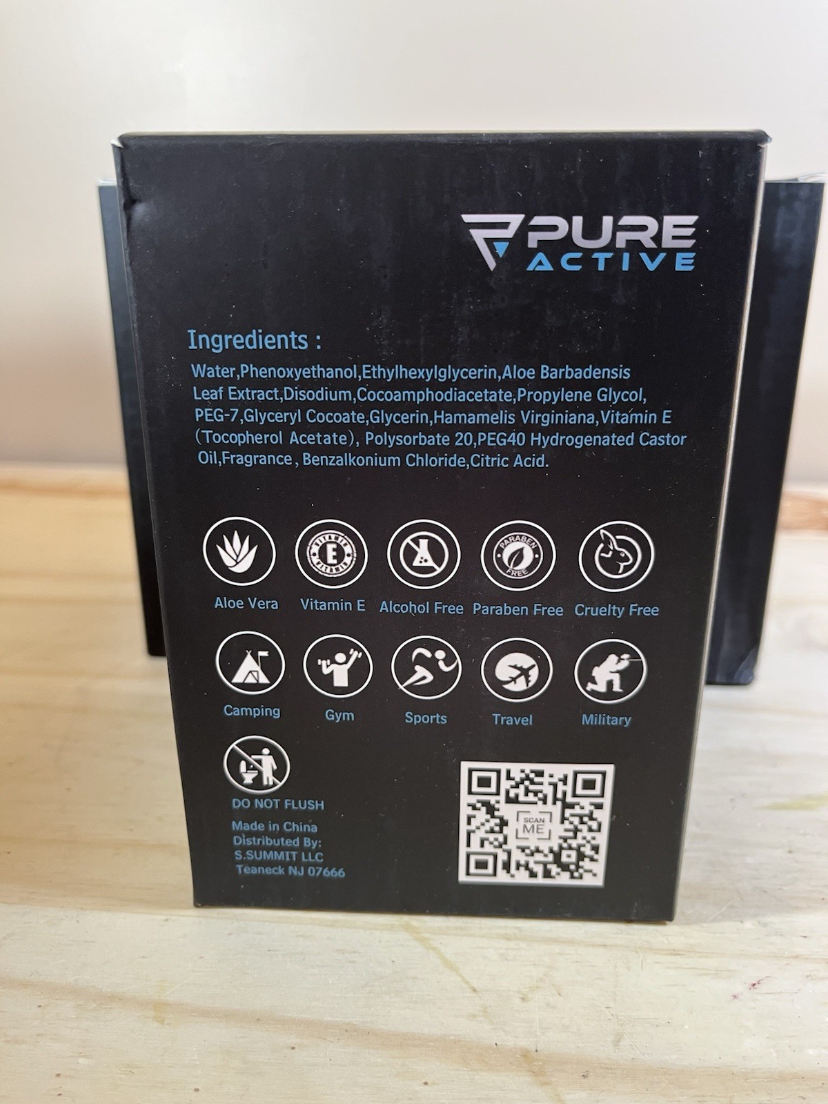 Pure Active Women’s Shower/ Body Wipes 60 Ind. Wrapped Personal Hygiene Exp ‘27