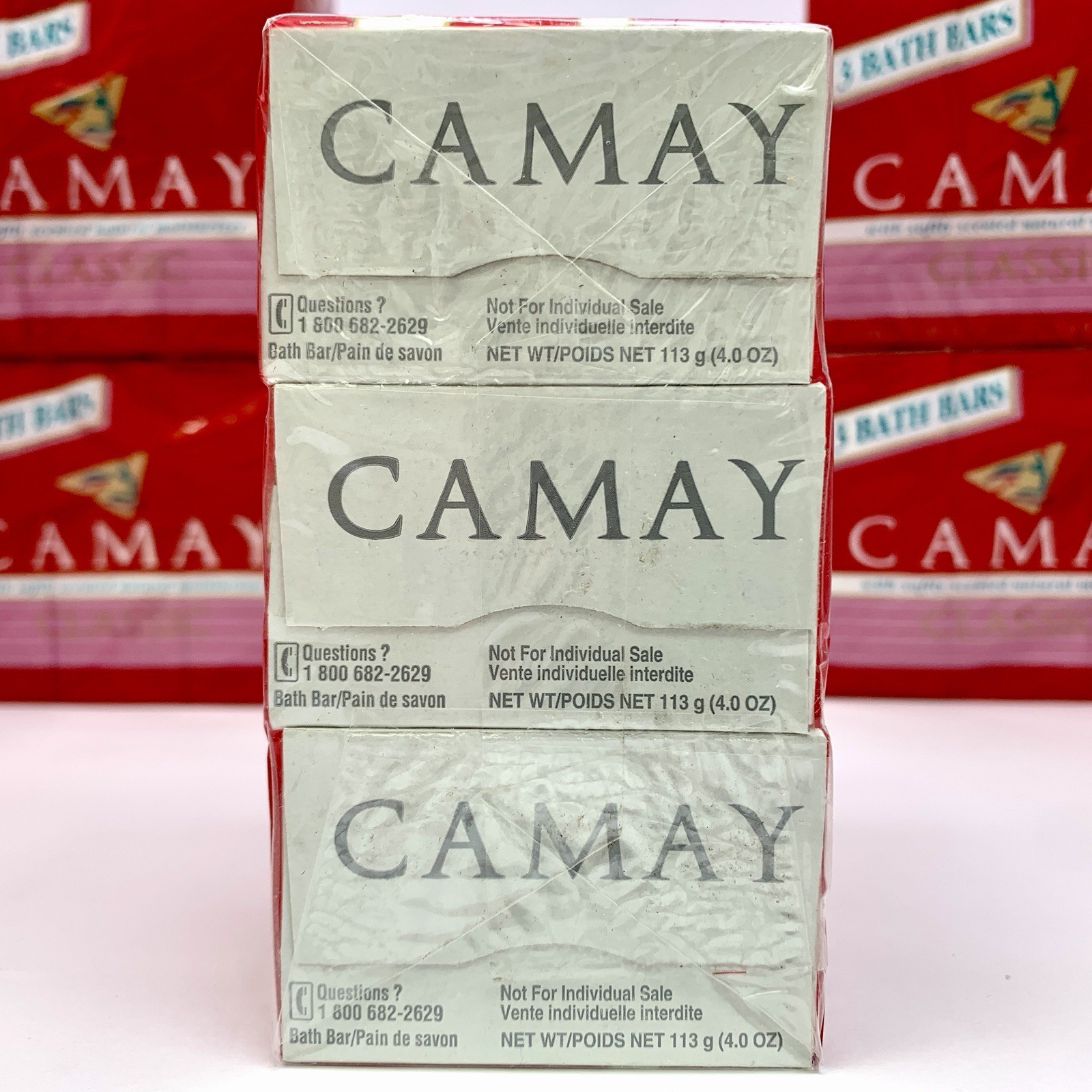 Lot 10 x 3 Packs Camay Soap Pink Classic Softly Scented Discontinued Bath Bar