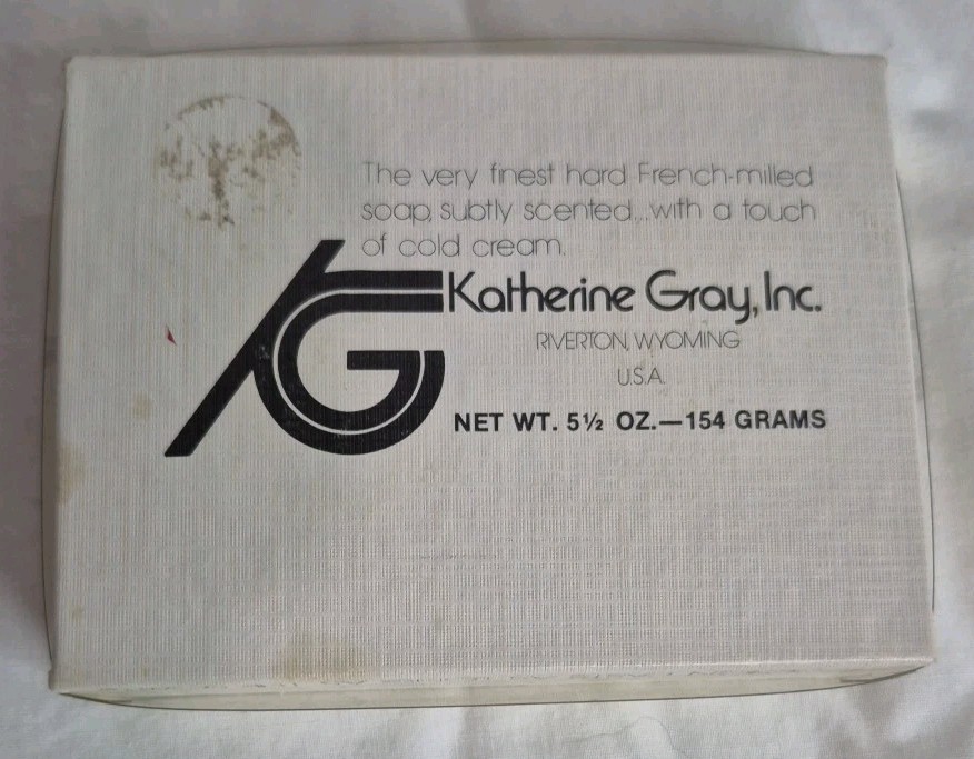 Vintage Katherine Gray Inc Soap Initial “R” French Milled Soap