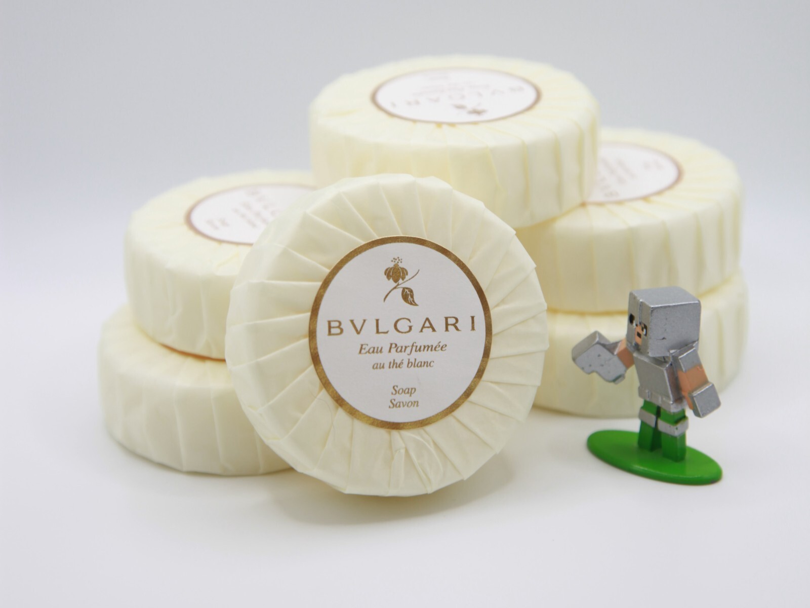 BVLGARI Au The Blanc (White Tea) Soap Bar, Pack of 6 – 6×2.6oz (6x75gr)